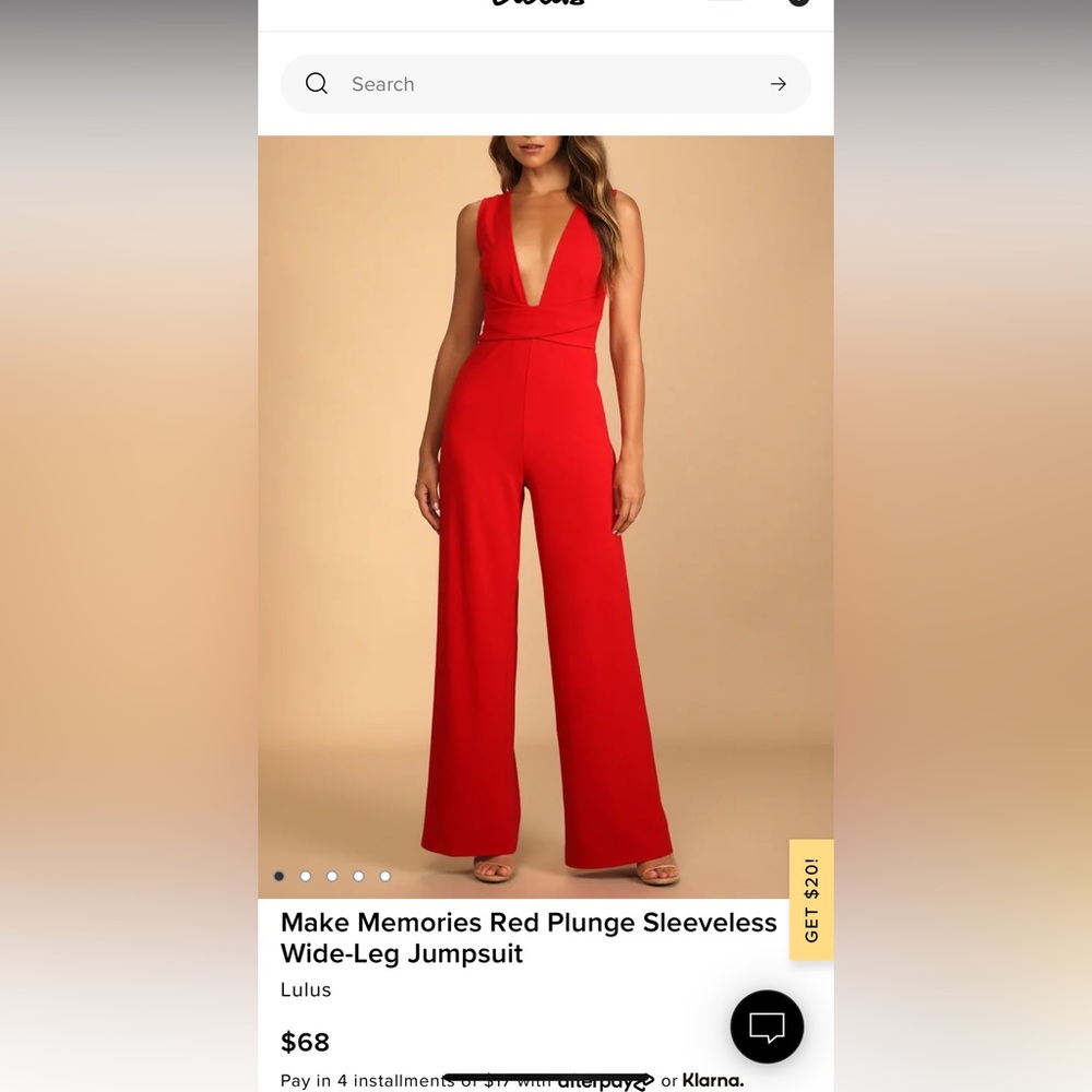 Never worn red romper